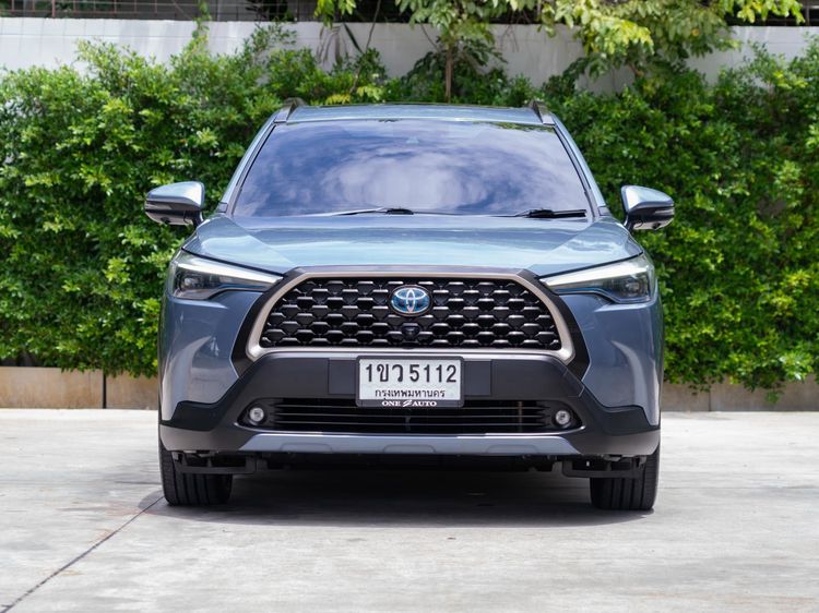 Toyota Corolla Cross 2021 1.8 Hybrid Premium Safety Utility-car ไฮบริด ไม่ติดแก๊ส เกียร์อัตโนมัติ ฟ้า รูปที่ 2