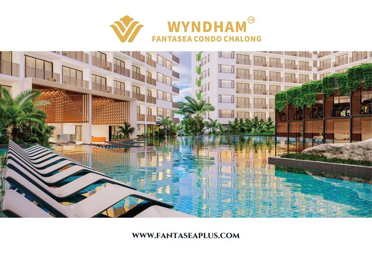 Pool-view 1-bedroom leasehold at Wyndham Fantasea Chalong รูปที่ 4