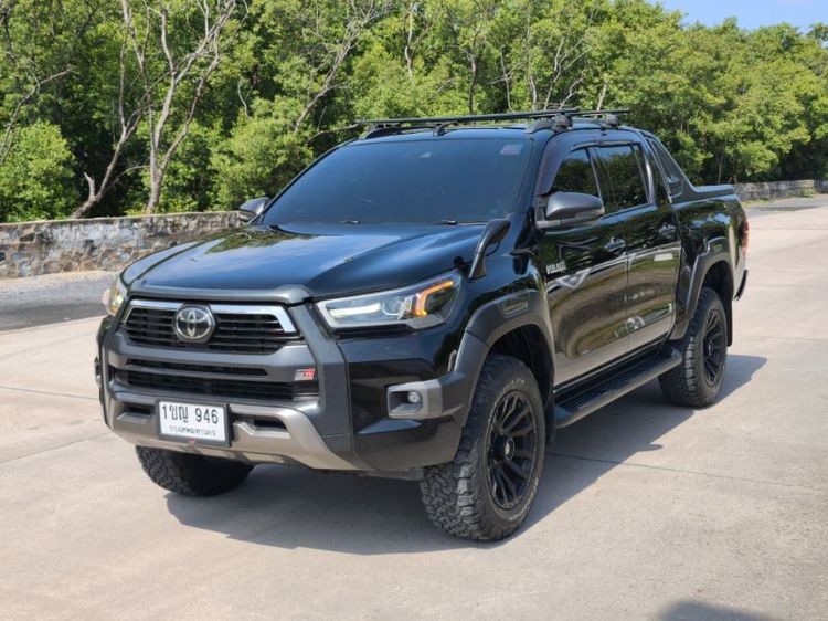 Toyota Hilux Revo 2020 Double Cab Prerunner 2x4 2.4 Rocco Pickup ดีเซล ไม่ติดแก๊ส เกียร์อัตโนมัติ ดำ