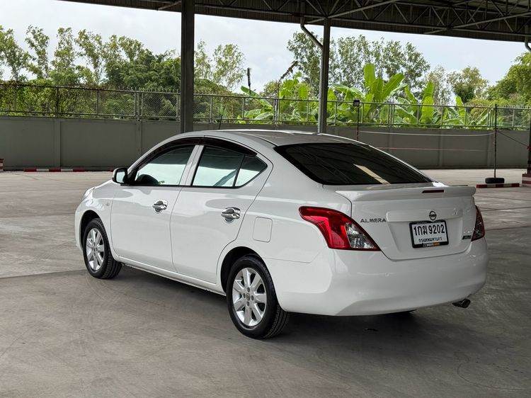 Nissan Almera 2012 1.2 ES Sedan เบนซิน ไม่ติดแก๊ส เกียร์อัตโนมัติ ขาว รูปที่ 4