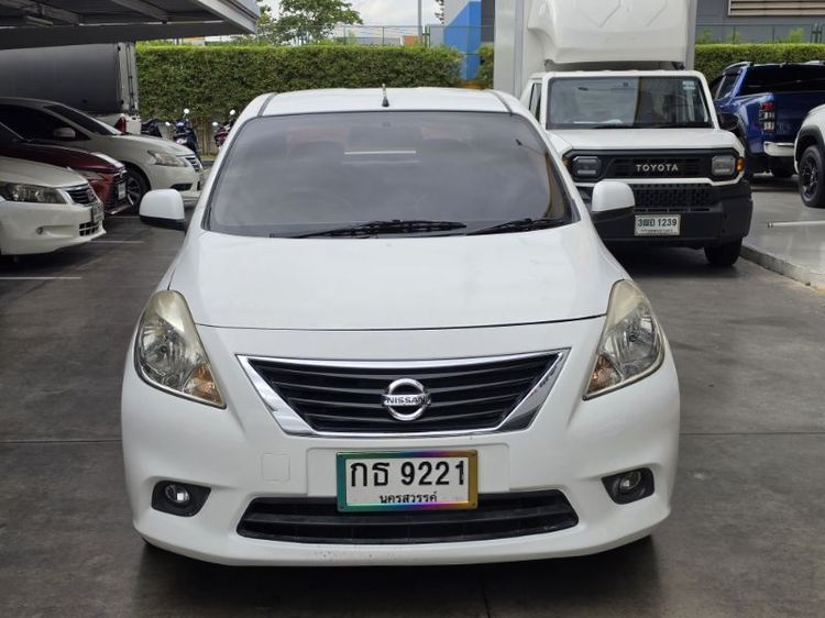 Nissan Almera 2012 1.2 E Sedan เบนซิน ไม่ติดแก๊ส เกียร์อัตโนมัติ ขาว รูปที่ 2