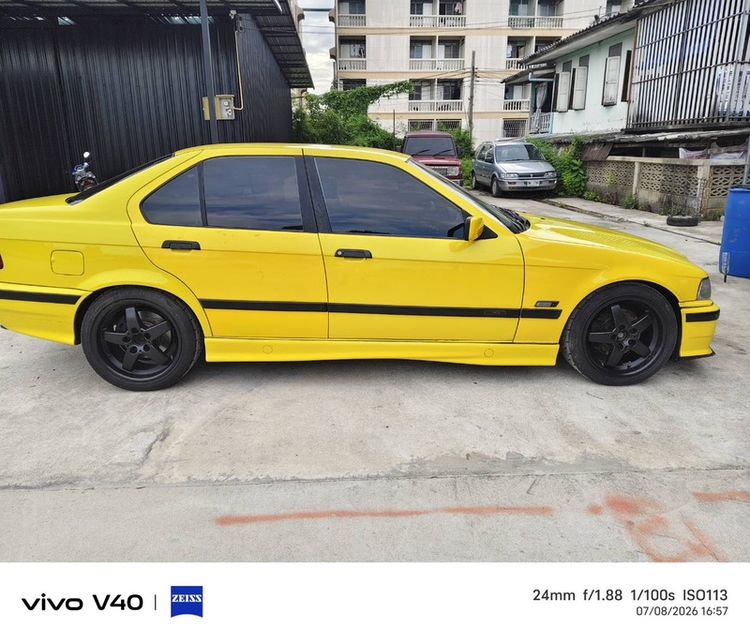 BMW Series 3 1990 318i Sedan เบนซิน ไม่ติดแก๊ส เกียร์อัตโนมัติ เหลือง รูปที่ 3