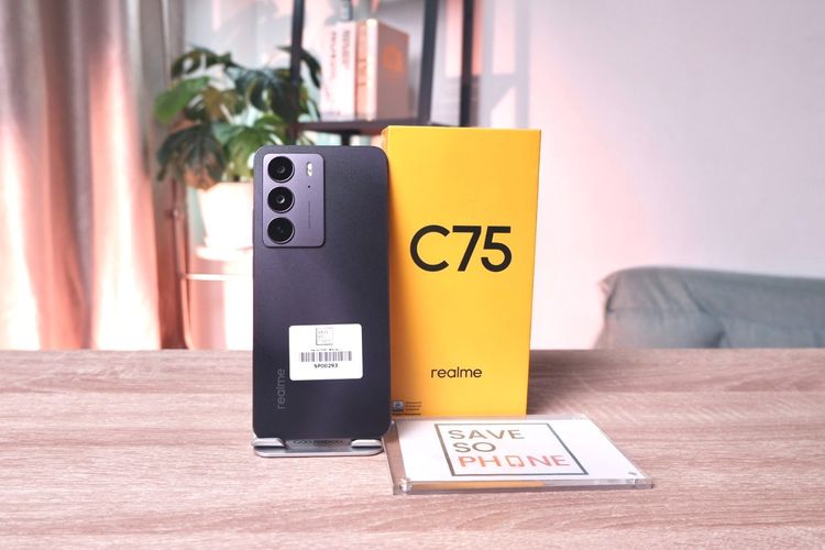 ยี่ห้ออื่นๆ 128 GB Realme C75 8+128GB สี Black ราคาเพียง 3,790.- มีประกันร้าน 60วัน