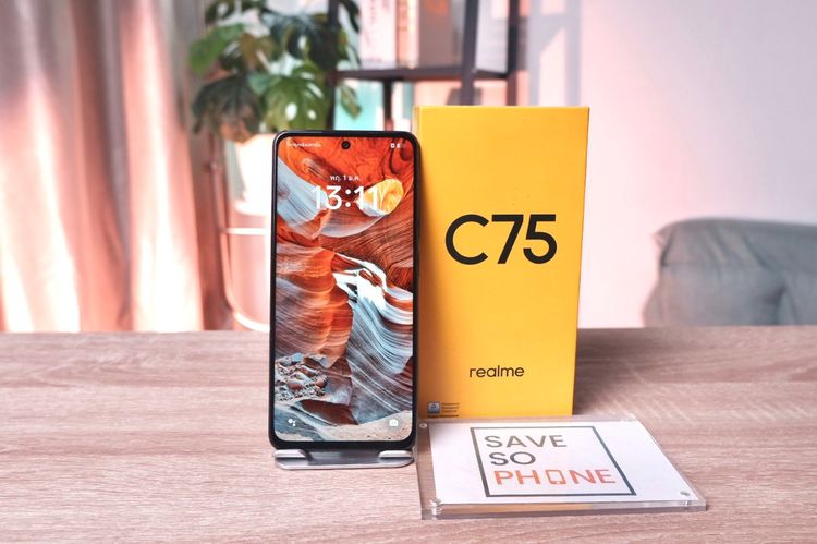 Realme C75 8+128GB สี Black ราคาเพียง 3,790.- มีประกันร้าน 60วัน รูปที่ 2