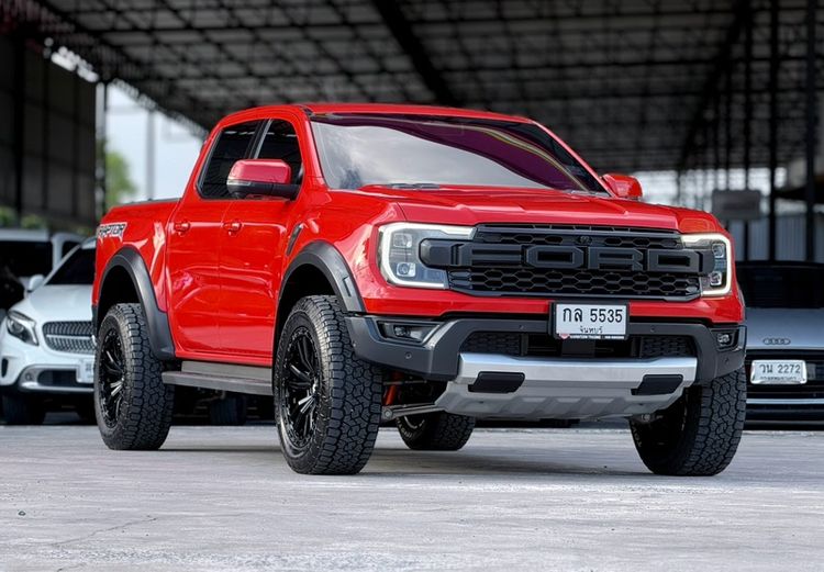 Ford Ranger 2023 Raptor 3.0 4WD Pickup เบนซิน ไม่ติดแก๊ส เกียร์อัตโนมัติ ส้ม รูปที่ 3