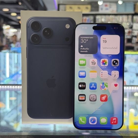 อื่นๆ 512 GB iPhone17 Pro Max 512GB สีฟ้า เครื่องศูนย์ สภาพสวยมาก สุขภาพแบต97% ประกันศูนย์ยาวๆถึง03/11/69 ครบยกกล่อง 🔥🔥
