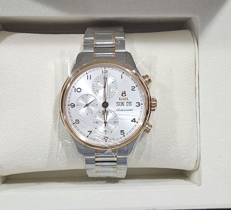 ERNEST BOREL  Automatic Chronograph Day Date swiss made รูปที่ 2
