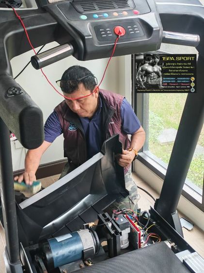 ช่างเปลี่ยนพื้นกระดานลู่วิ่งไฟฟ้าIrontec galaxy ช่างซ่อมลู่วิ่งไฟฟ้าวัชรพล ซ่อมได้ทุกรุ่น ทุกยี่ห้อ ทุกอาการ บริการถึงบ้านท่านทั่วไทย รูปที่ 9