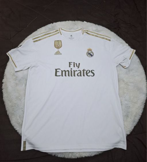 ชุดออกกำลังกาย Adidas ผู้ชาย ขาว เสื้อบอล เรอัล มาดริด (Real Madrid)