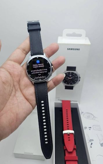 ซิลิโคน ดำ Galaxy watch8 Classic 46มม. LTE sim แถมสาย