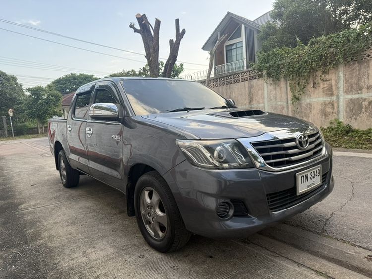 Toyota Hilux Vigo Champ 2013 Smart Cab 2.5 E Pickup ดีเซล ไม่ติดแก๊ส เกียร์ธรรมดา เทา รูปที่ 4