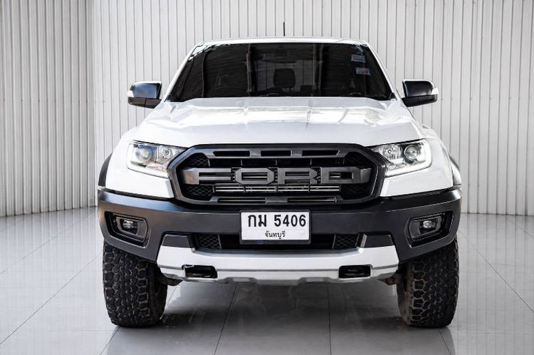 Ford Ranger 2018 Raptor 2.0 Bi-Turbo 4WD Pickup ดีเซล ไม่ติดแก๊ส เกียร์อัตโนมัติ ขาว รูปที่ 2