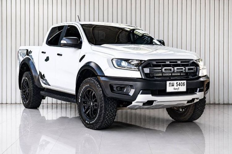 Ford Ranger 2018 Raptor 2.0 Bi-Turbo 4WD Pickup ดีเซล ไม่ติดแก๊ส เกียร์อัตโนมัติ ขาว รูปที่ 3