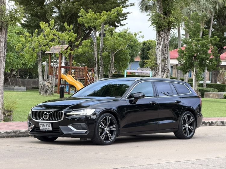 Volvo V60 2021 2.0 T8 Inscription 4WD Utility-car ปลั๊กอินไฮบริด (PHEV) ไม่ติดแก๊ส เกียร์อัตโนมัติ ดำ รูปที่ 3