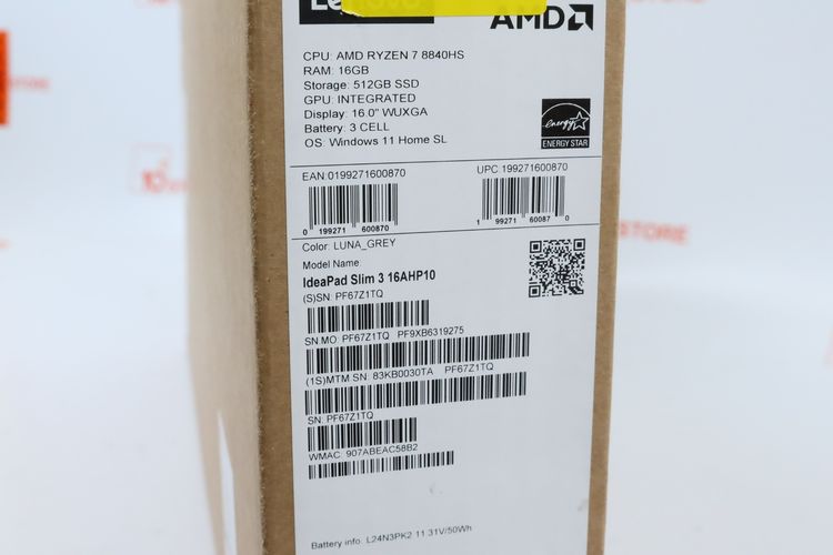 LENOVO IDEAPAD SLIM 3 Ryzen 7 8840HS RAM16.512GB  รูปที่ 15