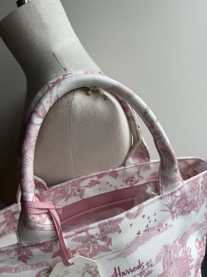 New Harrods Small Toile Print Tote Bag ของแท้💗💗ของใหม่ รูปที่ 9