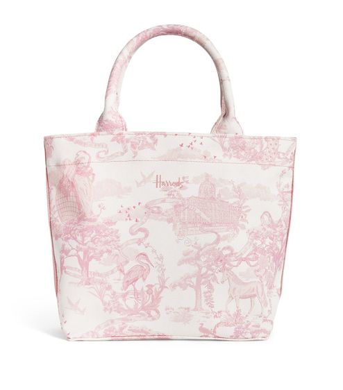 New Harrods Small Toile Print Tote Bag ของแท้💗💗ของใหม่ รูปที่ 4