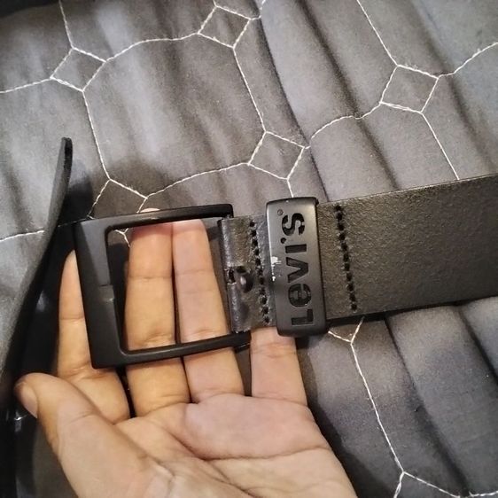 เข็มขัด Levi's Ashland Metal Regular Belt หนังแท้ Bovine Leather 100% สภาพดี