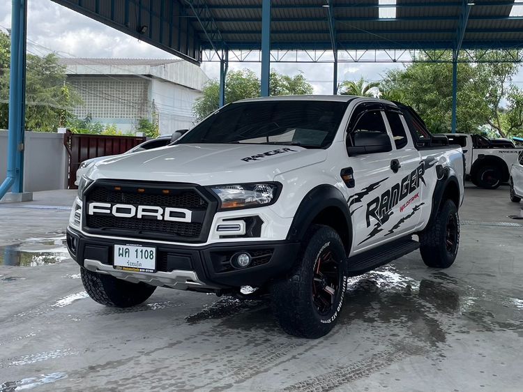 Ford Ranger 2021 2.2 Hi-Rider XL Plus Sport Pickup ดีเซล ไม่ติดแก๊ส เกียร์ธรรมดา ขาว