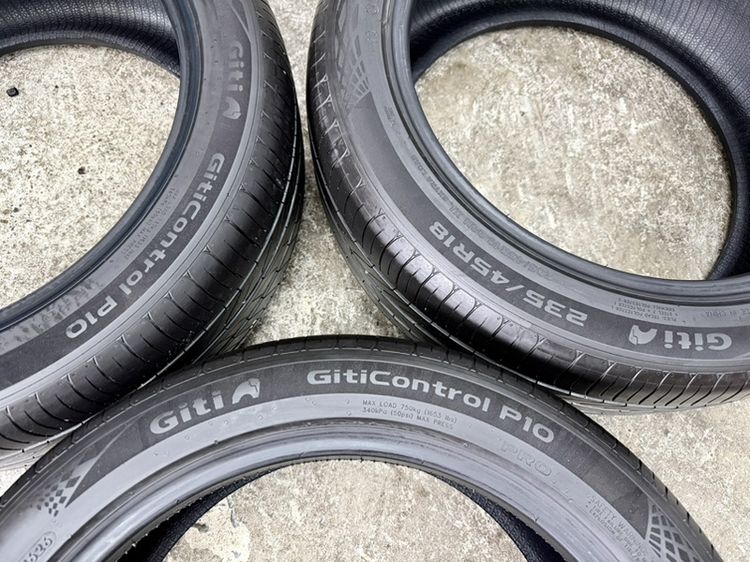 ยางน้องป้ายแดงขอบ 18” ยี่ห้อ GITI รุ่น GITICONTROL P10 ขนาด 235-45R18 ปี 26 ดอกยางสวยพร้อมใช้งาน ไม่ปะ ไม่บวม รับประกัน