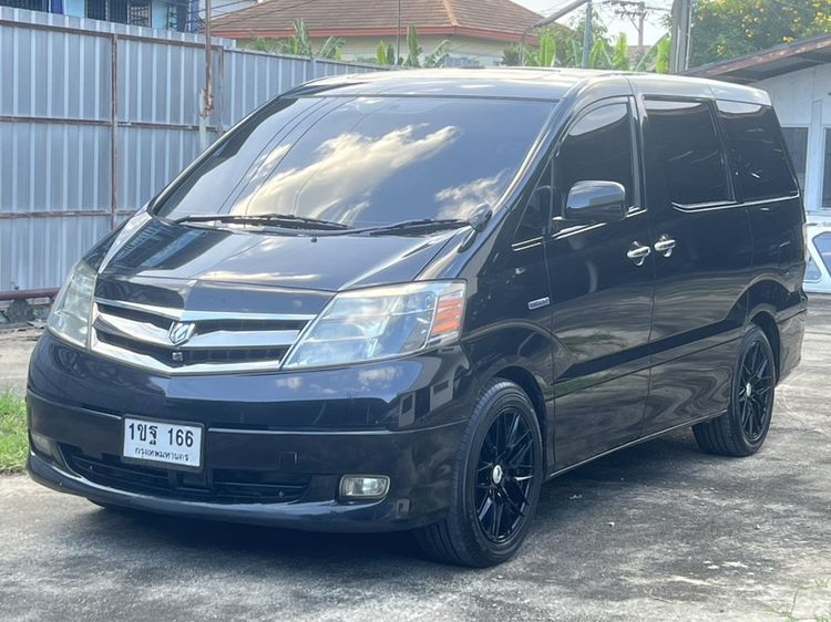 รถ Toyota Alphard 2.5 Hybrid SR E-Four 4WD สี ดำ