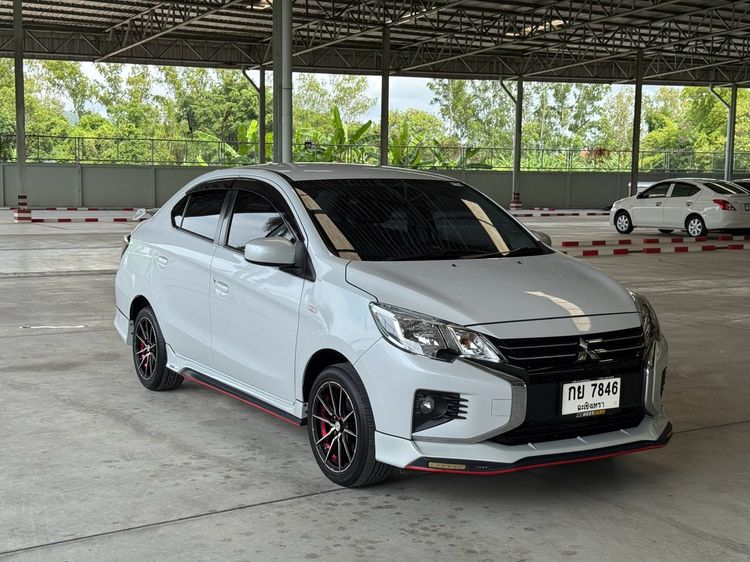 Mitsubishi Attrage 2022 1.2 GLX Sedan เบนซิน ไม่ติดแก๊ส เกียร์อัตโนมัติ ขาว รูปที่ 2