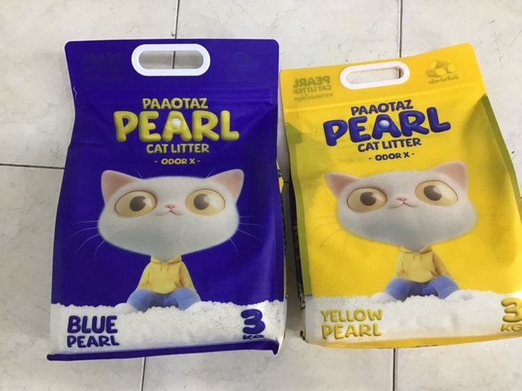 ทรายแมวไข่มุกป่าวทาส 3KG 9 ลิตร (ของแท้)PAAOTAZ PEARI CAT LITTER 3KG 9 L