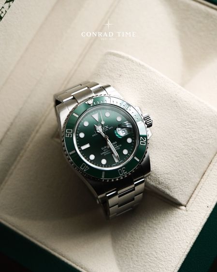 Rolex Submariner 116610LV Hulk' Green Dial Oyster Steel 2012+ 40mm. รูปที่ 4