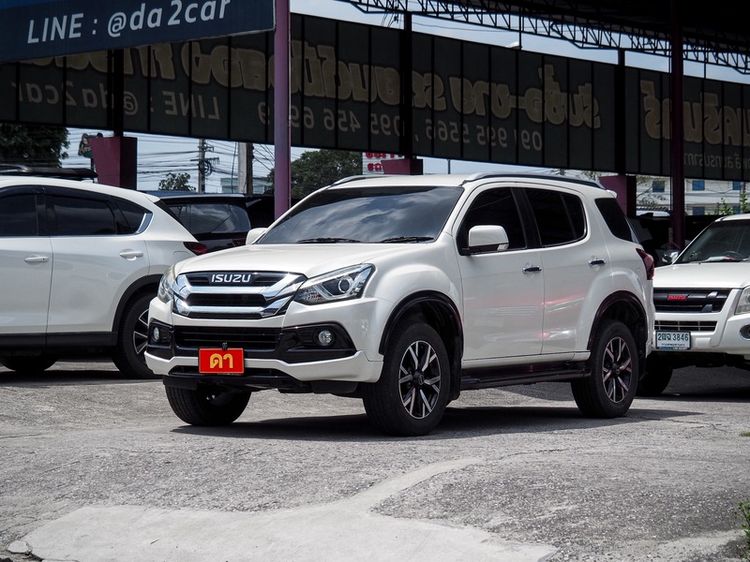 Isuzu MU-X 2019 1.9 The Onyx Utility-car ดีเซล ไม่ติดแก๊ส เกียร์อัตโนมัติ ขาว