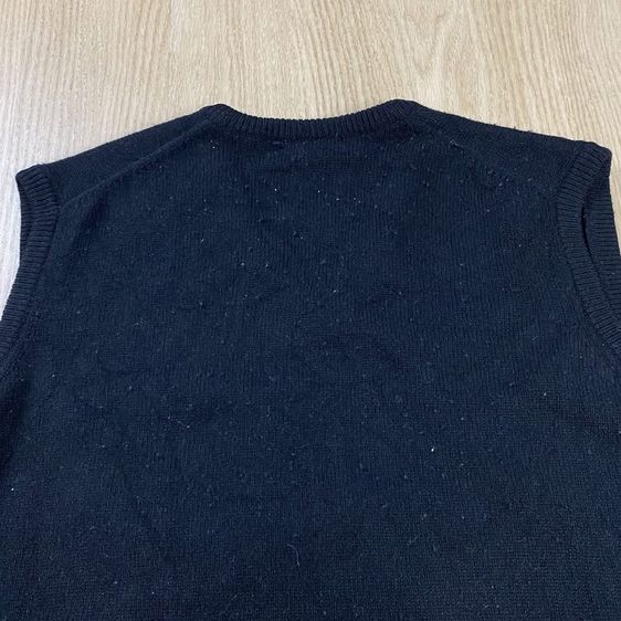เสื้อกั๊ก LACOSTE ผ้า Wool Mark  แท้ 💯 size 3 ขนาดอก 21.5 ยาว 26.5 นิ้ว สภาพดีมาก สีดำทรงสวย เนื้อผ้านิ่มมาก หายากน่าสะสมครับ รูปที่ 7