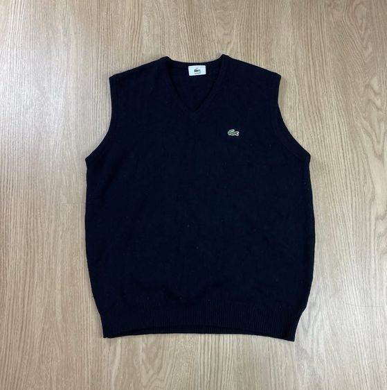 เสื้อกั๊ก LACOSTE ผ้า Wool Mark  แท้ 💯 size 3 ขนาดอก 21.5 ยาว 26.5 นิ้ว สภาพดีมาก สีดำทรงสวย เนื้อผ้านิ่มมาก หายากน่าสะสมครับ