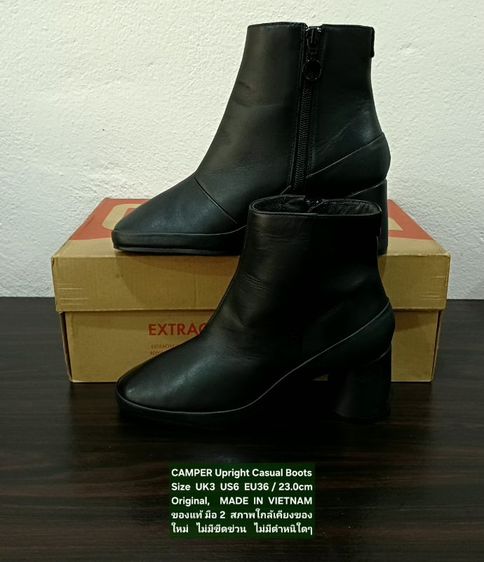 CAMPER Upright High Heel Boots, Women's 3UK 36EU/23.0cm Original ของแท้ มือ 2 สภาพใกล้เคียงของใหม่ หนังแท้ พื้นเต็ม ไม่มีตำหนิใดๆ งดงามมาก รูปที่ 14