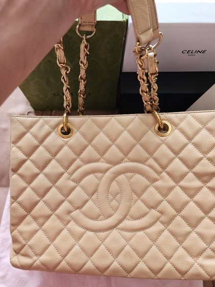 🔥 ปล่อยด่วน CHANEL แท้ Caviar Beige สภาพภายนอกหนังสวย 93%++ โซ่ทองอร่าม นัดดูของได้ 24ชม. BTS อนุสาวรีย์ รูปที่ 2