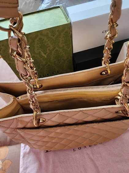 🔥 ปล่อยด่วน CHANEL แท้ Caviar Beige สภาพภายนอกหนังสวย 93%++ โซ่ทองอร่าม นัดดูของได้ 24ชม. BTS อนุสาวรีย์ รูปที่ 5