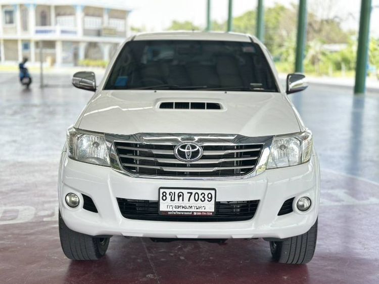 Toyota Hilux Vigo Champ 2014 Double Cab 3.0 G Prerunner Pickup ดีเซล ไม่ติดแก๊ส เกียร์อัตโนมัติ ขาว รูปที่ 2