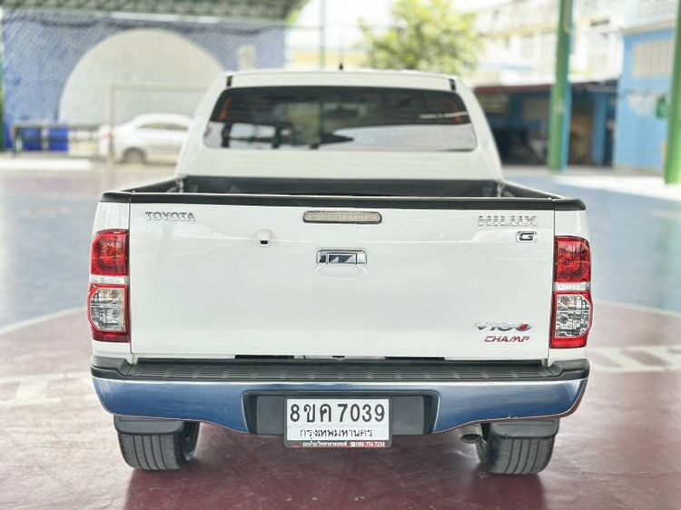 Toyota Hilux Vigo Champ 2014 Double Cab 3.0 G Prerunner Pickup ดีเซล ไม่ติดแก๊ส เกียร์อัตโนมัติ ขาว รูปที่ 3