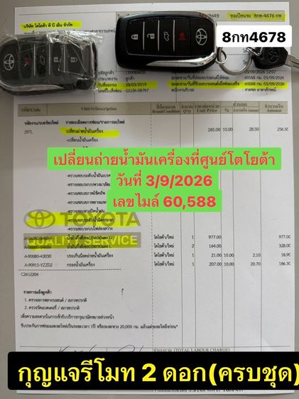 Toyota Fortuner 2019 2.4 V 4WD Utility-car ดีเซล เกียร์อัตโนมัติ ดำ รูปที่ 2