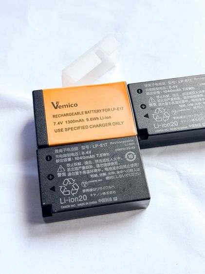 แบตเตอรี่แท้ Canon LP-E17 จำนวน 2ก้อน แถมเทียบ1ก้อน!! รูปที่ 6
