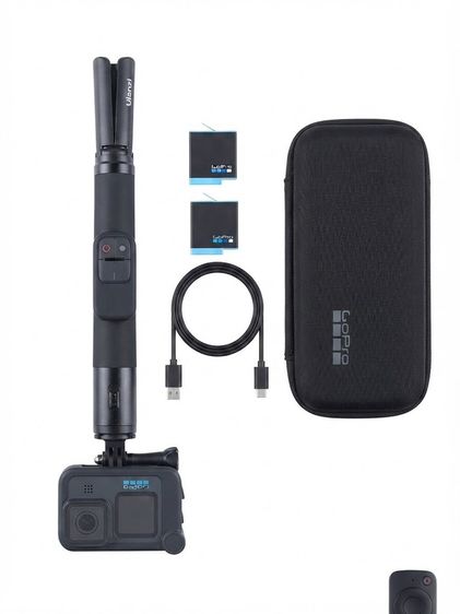 Go Pro ⁠ขาย GoPro Hero 10 พร้อมไม้เซลฟี่ Ulanzi และแบตเตอรี่