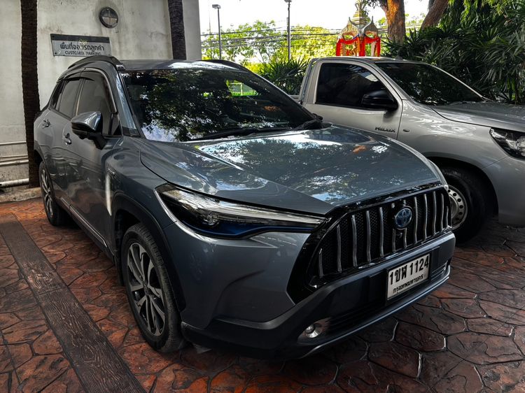 รถ Toyota Corolla Cross 1.8 HEV Premium Luxury สี เทา