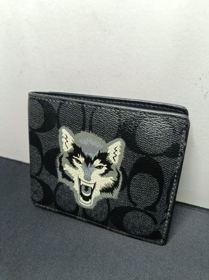 อื่นๆ กระเป๋าสตางค์ผู้ชาย C•O•A•C•H Signature Canvas Wolf Motif แท้100%