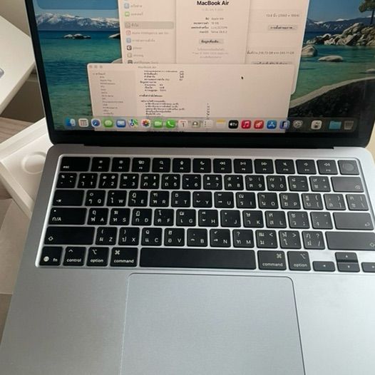 MacBook Air m4 13 นิ้ว สี sky blue มีรอย นิดหน่อย ประกันหมด