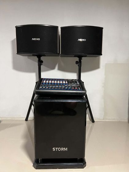 ชุดเครื่องเสียง TADA + ซับ 15" + ลำโพง 2 ใบ พร้อมเครื่อง POS