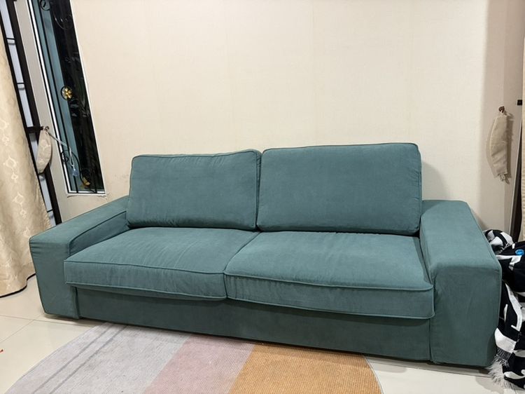 โซฟา ikea สีเขียว 3 ที่นั่ง