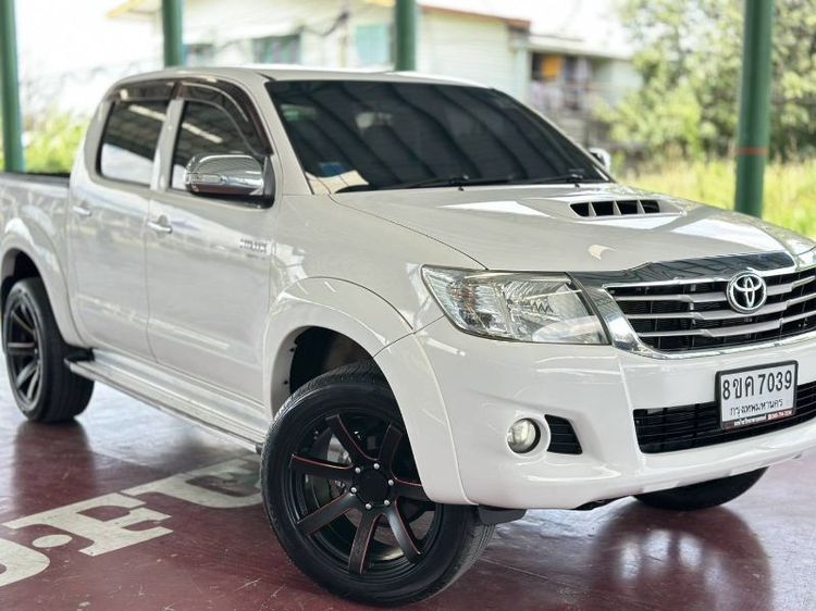Toyota Hilux Vigo Champ 2014 Double Cab 2.5 E VNT Prerunner Pickup ดีเซล ไม่ติดแก๊ส เกียร์อัตโนมัติ ขาว