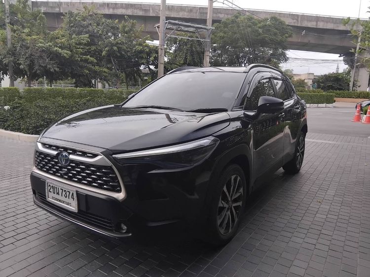 รถ Toyota Corolla Cross 1.8 Hybrid Premium Safety สี ดำ