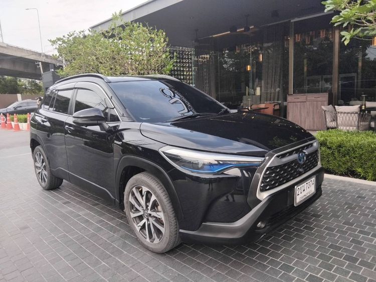 Toyota Corolla Cross 2022 1.8 Hybrid Premium Safety Utility-car ไฮบริด ไม่ติดแก๊ส เกียร์อัตโนมัติ ดำ รูปที่ 2