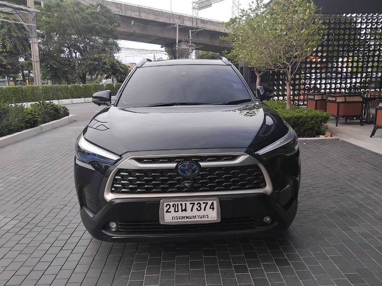 Toyota Corolla Cross 2022 1.8 Hybrid Premium Safety Utility-car ไฮบริด ไม่ติดแก๊ส เกียร์อัตโนมัติ ดำ รูปที่ 3