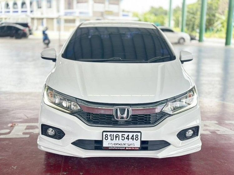 Honda City 2018 1.5 Sv i-VTEC Sedan เบนซิน ไม่ติดแก๊ส เกียร์อัตโนมัติ ขาว รูปที่ 2