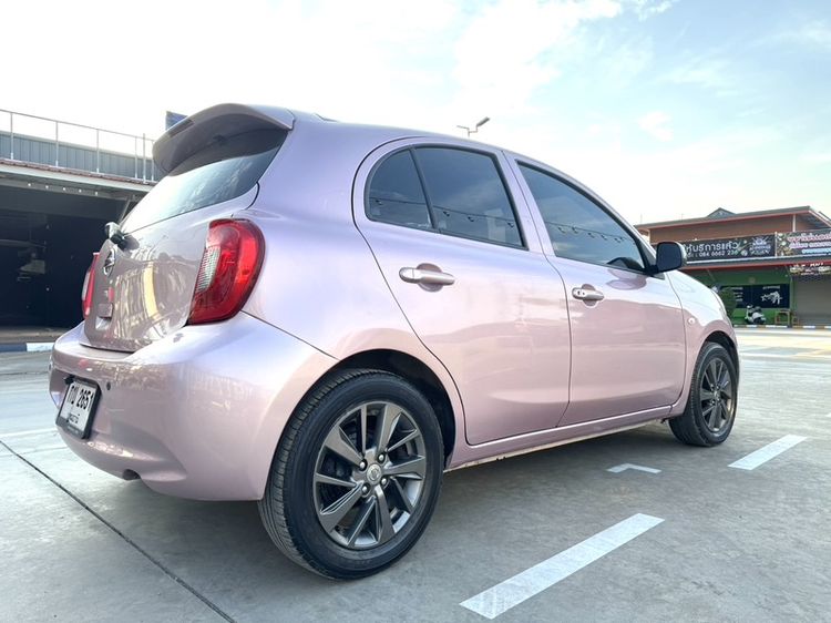 Nissan March 2016 1.2 E Sedan เบนซิน ไม่ติดแก๊ส เกียร์อัตโนมัติ ชมพู รูปที่ 4